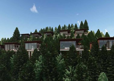 Προκατασκευασμένο κήπων μικροσκοπικό ξύλινο σπίτι εγκατάστασης σπιτιών γρήγορο