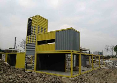 Μικτό προκατασκευασμένο σπίτι πρόγραμμα εμπορευματοκιβωτίων συνήθειας χρώματος για το κέντρο τουριστών